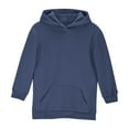 thumbnail image 5 of idosla Hoodies for Teen Girls Oversized Pullover Sweatshirt Fashion Cute Long Sleeve Shirts Fall Preppy Clothes With Pockets (Navy, 13-14 Years）, 5 of 5
