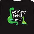 thumbnail image 4 of Inktastic My Poppy Grandpa Loves Me Boys Long Sleeve Toddler T-Shirt, 4 of 5