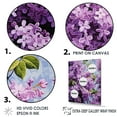 thumbnail image 3 of Designart "Dream Of Lilacs In Minimalism" Lilacs Canvas Wall Art, 3 of 7