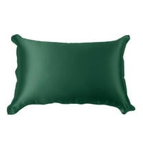 THXSILK 19 Momme Silk Pillowcase, 100% Natural Mulberry Silk Pillowcase for Hair & Skin, Pillow Sham with Envelope Closure, Queen Size(20"x30"), Emerald Green