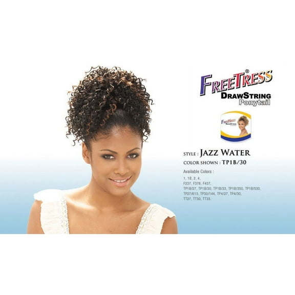 JAZZ WATER FREETRESS DRAWSTRING PONYTAIL SHORT CURLY HAIR [TP1B/350]