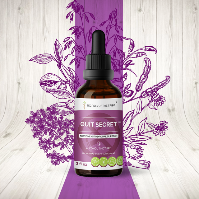 Quit Secret Alcohol Extract, Tincture, Licorice,Lungwort,Nutmeg