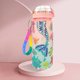 thumbnail image 3 of Hervidor de agua de dibujos animados de 600 ml con manualidades creativas de pintura de diamantes con purpurina, 3 of 9