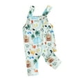 thumbnail image 2 of Musuos Infant Baby Spring Overalls 6 12 18 24Months Cartoon Animal Print Sleeveless Square Neck Romper Cute Jumpsuit for Boys Girls, 2 of 10