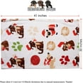 thumbnail image 3 of LUXMO Puppy Blanket for Pet Cushion Small Dog Cat Bed Soft Warm Sleep Mat, Pet Dog Cat Puppy Kitten Soft Blanket Doggy Warm Bed Mat Paw Print, 3 of 8