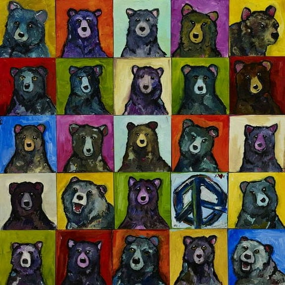 Marmont Hill "Da Bears" by Tori Campisi Painting Print on Canvas