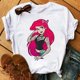 thumbnail image 3 of Nuevas camisetas de moda para mujer, camiseta con estampado de princesa Punk, ropa de manga corta, camiseta Kawaii de Disney, camisetas para mujer, ropa de calle, 3 of 5