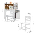 thumbnail image 2 of Ataucjin Kids Desk and Chair Set,Kids Study Desk with Chair,Study Desk for Kids with Hutch,Storage Cabinet,Wooden Children Study Table,Student Writing Desk Computer Workstation for Kids Bedroom, 2 of 6