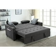 thumbnail image 4 of William Modern Gray Fabric Sleeper Sofa with 2 USB Charging Ports and 4 Accent Pillows, 4 of 8