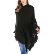 Womens Poncho Winter Pancho Knitted Poncho Capes Shawl Cardigans Sweater Poncho Cape Coat