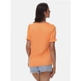 thumbnail image 6 of 3-pack Black&Coral color&pinkstripe Tops for Women Summer Casual Ruffle Trim Sleeve Square Neck T Shirts, 6 of 6