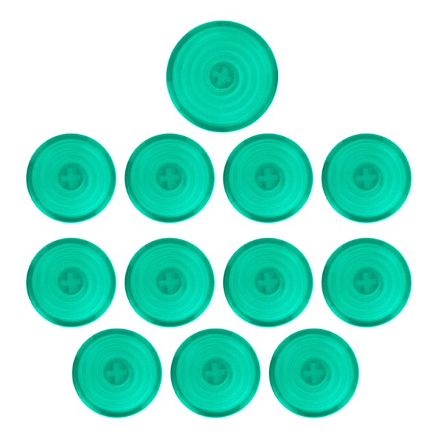 12 Uds. Cubierta de botón de Arcade 20,2mm 25,3mm cubierta de botón mecánico para Kailh para Cherry para Akko para interruptores gloriosos verde