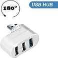 thumbnail image 4 of MORESEC under $5 USB Hub, USB 2.0 Three Port Hub,7 Character Rotating Desktop Expander,Compact USB Splitter For Laptop,Plug Play Multi Device Connector,Data Transfer Peripheral Adapter, 4 of 7
