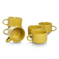 thumbnail image 2 of 10 Strawberry Street Wazee Matte Coupe Dinnerware, Mug, Yellow, Set of 6, 2 of 4
