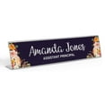 thumbnail image 1 of Printtoo Personalized Desk Name Plate Pretty Floral Custom Acrylic Office Desk Name Plate Accessory 2x8 Inches, 1 of 5
