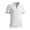 White, variant on Mens Polo Shirts Short Sleeve Casual Breathable Button Placket Tops Quick Drying Stretch Thin T-Shirt Activewear Clothing Size S