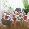 thumbnail image 3 of Yayeee Tablecloths 54" x 72" Rectangle Wrinkle Resistant Party Table Cover, Vibrant Strawberries, 3 of 8