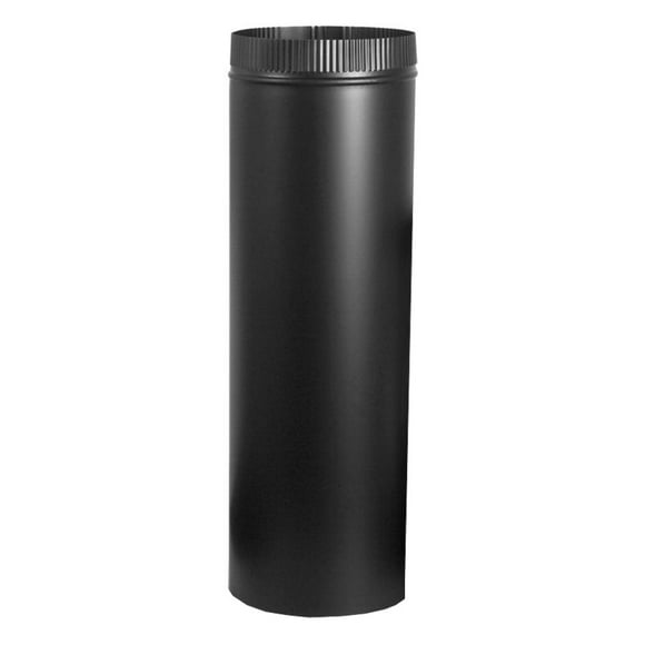 Tuyau de Poêle Noir de 7 Po x 18 Po de Diamètre de Calibre 24