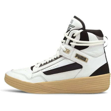 PUMA Mens Clyde All-Pro Kuzma Mid High Sneakers Shoes Casual - White 7.5 White
