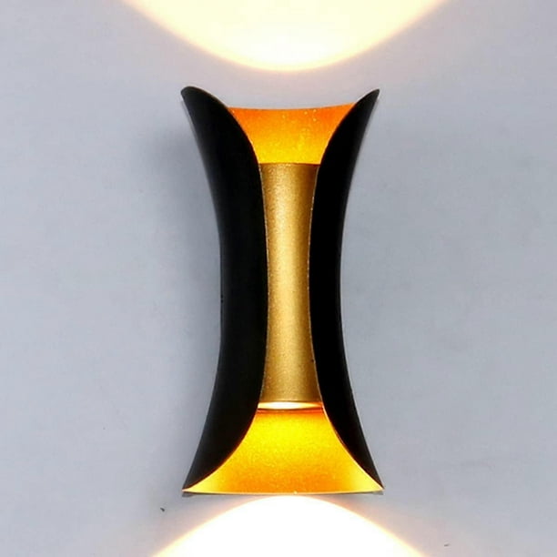 Indoor Wall Sconce 10W Modern Outdoor Wall Sconce Light Up Metal 3000K Warm White Interior Decoration Bedroom Home