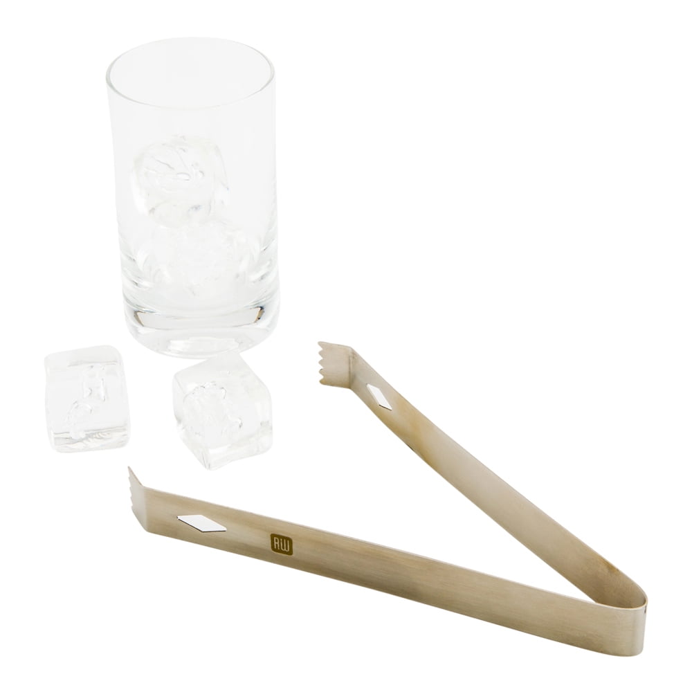 Ice Tongs, Bar Tongs, Bartender Tongs Silver 6.25" Stainless Steel Professional Grade