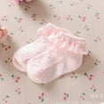 thumbnail image 4 of Baby Girls Tutu Socks Bow Lace Newborn Infant Frilly Sock Cotton Short Socks, 4 of 5