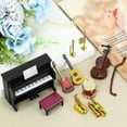 thumbnail image 5 of Ensemble d'Instruments de Musique Miniatures 12 Pcs Modèles d'Instruments de Musique Miniatures Accessoires Décoratifs, 5 of 5