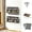 12 Wooden-Cap Jars, variant on Magnetic Spice Rack with 24 Jars, 216 Labels, 1 Steel Funnel for Refrigerator，Microwave Oven - Full Set of Spice Organizer