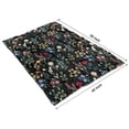 thumbnail image 4 of Pioneer Flower Floral Print Pattern Blanket,Comfortable Soft Lamb Wool Throw Blanket,All Season,Warm Lightweight Blankets for Sofa Bed Couch Living Room Chair,40"x50", 4 of 4