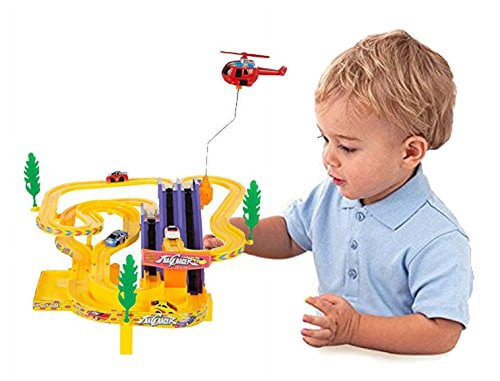 PlayWorld Let's Race! Heroes to The Rescue Track Set - Yellow