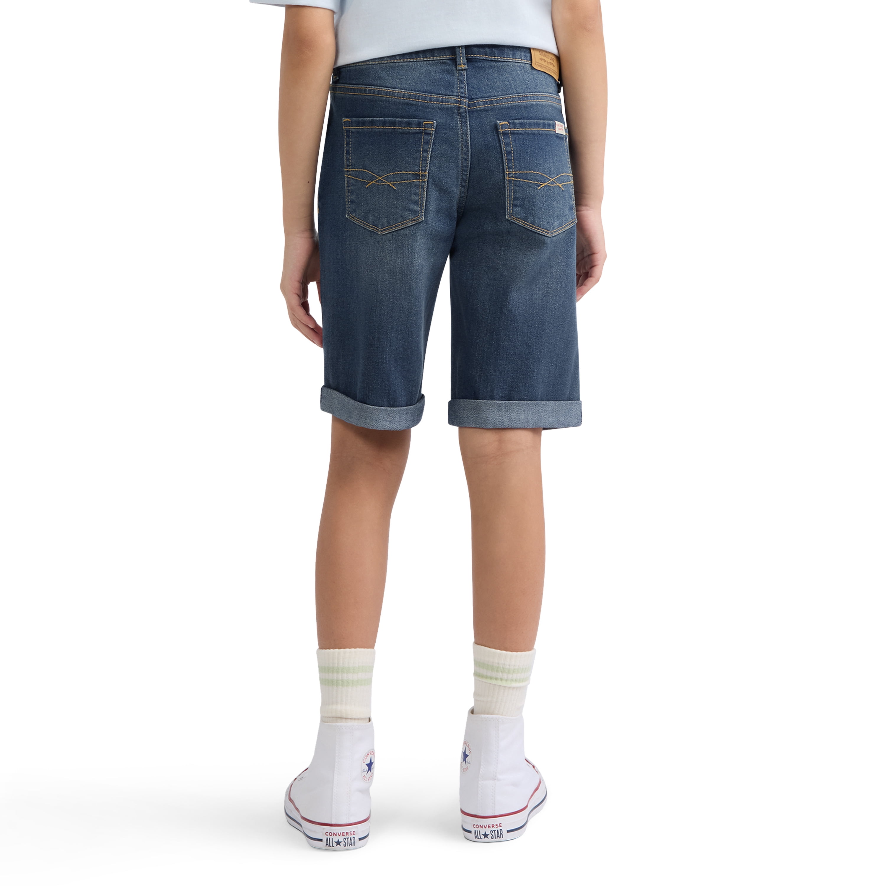 Levi Strauss Signature Girls Bermuda Denim Shorts, Sizes 5-18