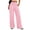 Pink, variant on Yungyresw Gingham Pants Women Elastic Drawstring Waist Lightweight Casual Pants Straight Wide Leg Plaid Lounge Trousers Deep Green L