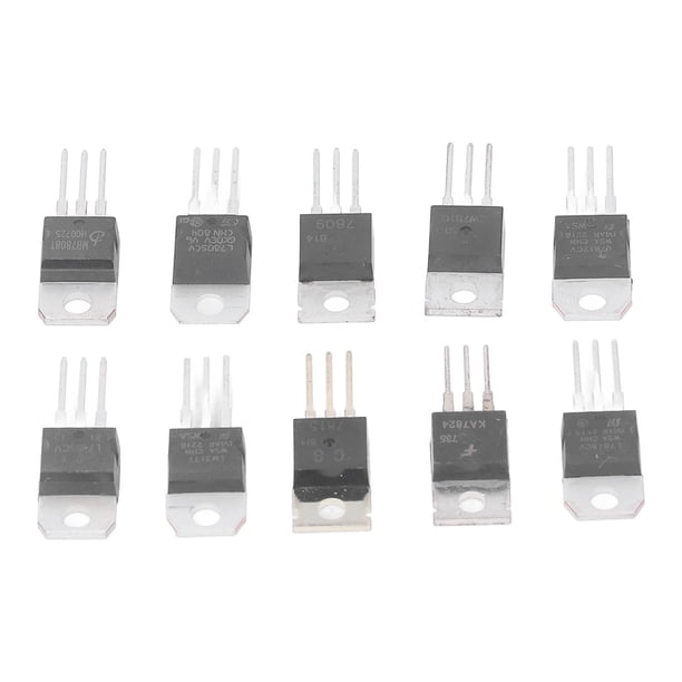 Kit de transistores, kit de transistores de 50 piezas a kit de transistores de la serie T Kit surtido de transistores Rendimiento lleno de energía