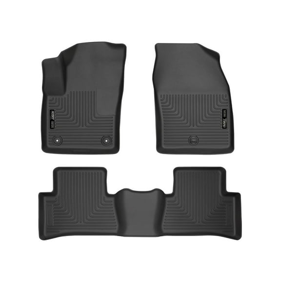 Husky Liners 95651 Weatherbeater Floor Mats Fit 2018-2022 Toyota C-HR Front/2nd Row Liners 3pc Black