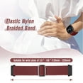thumbnail image 2 of 2 pack Braided Bands Compatible with Fitbit Versa 4/Versa 3/Fitbit Sense/Sense 2, Adjustable Nylon Replacement Wristband for Women Men, 2 of 7