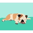 thumbnail image 2 of CafePress - Sleepy Bulldog Throw Blanket - Soft Fleece Throw Blanket, 50"x60" for All Ages, 2 of 2