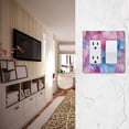 thumbnail image 5 of Yayeee Rocker Switch Wall Plate 1-Gang 4.6"x2.9" Home Decorative Outlet Cover, Watercolor Blue Marble Pattern, 5 of 6