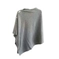 thumbnail image 2 of Gamivast Women's Poncho Cape Shawl Button Side Asymmetrical Wrap Soft Knit Cloak Sweater Capelet Cozy Layering Outerwear for Fall Winter Travel Casual Daily Wear, 2 of 4