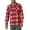 Haute Red, variant on Men's Long Sleeve Flannel Shirt
