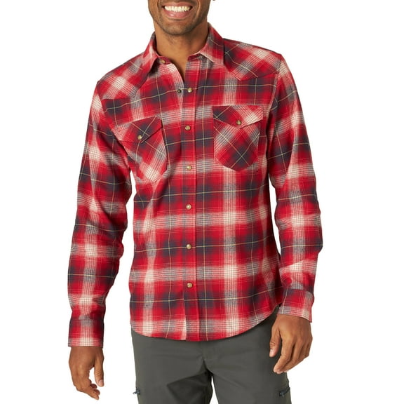 Wrangler Men's Long Sleeve Flannel Shirt