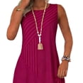 thumbnail image 5 of Rvasteizo Striped Print Casual Dresses for Women Round Neck Sleeveless Patchwork Thin Summer Casual Outfit, 5 of 5