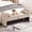 Oatmeal, variant on YWEN Storage Bench for Bedroom End of Bed, Velvet Upholstered Rolled Armed Button Tufted Sofa Stool Bench, Storage Ottoman Couch Long Bench with Solid Wood Legs