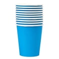 thumbnail image 3 of CHOK 50 Pcs Gobelets en Papier Jetables de 9 Onces Gobelets de Fête Gobelets à Boire pour Fête Bricolage et Jours Fériés Gobelets Jetables Gobelets à Café Jetables Gobelets de Rince-Bouche Gobelets à Café en Papier Gobelets Bleus, 3 of 5