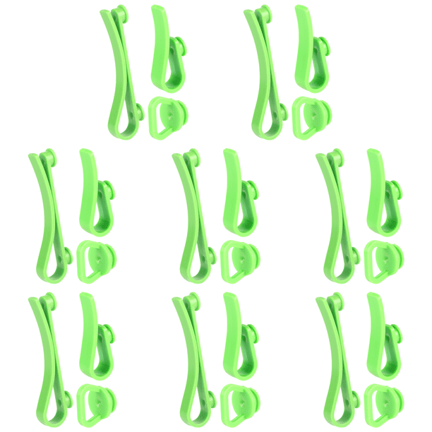 3 Unids/set Ganchos Plástico Almacenamiento Multiusos para Mano Bogg () Verde
