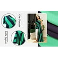 thumbnail image 4 of Striped One Shoulder High Low Irregular Blouse Top Women's Ruffle Peplum Top Shirts Maxi Dress, 4 of 4