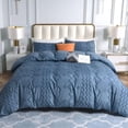 thumbnail image 1 of Duvet Cover Queen Size, Boho Tufted Duvet Cover Queen for All Seasons, 3pc, 1 of 7