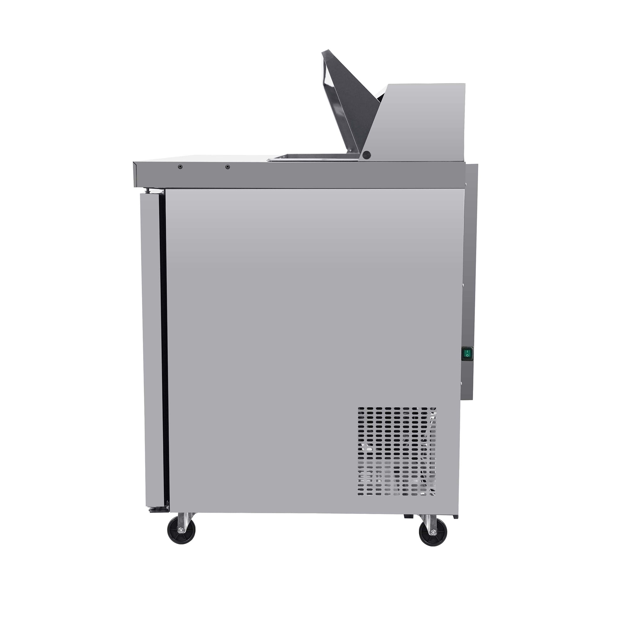ORIKOOL 48" Commercial Refrigerator Salad Sandwich Prep Table Refrigerators 2 Door 13.8 Cu.ft Stainless Steel Refrigerated Mega Top