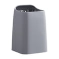 thumbnail image 2 of Bote de Basura Macarena Cesto de Basura Decorativo Contenedor Moderno para el Hogar Tapa Abierta para Inodoro Oficina Lavandería Dormitorio Gris, 2 of 8