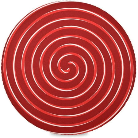 

Hyjoy Christmas Candy Swirl Print Round Placemats Set of 1 Non-Slip Heat Resistant Washable Table Mats for Kitchen Dining Table Decoration 15.4 Inch