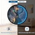thumbnail image 5 of RMDQTR 12 Inch Sound-Activated LED Night Light Wall Clock Silent Sweep Movement Acrylic Face Battery-Operated for Bedroom/Living Room/School / Lighthouse, 5 of 8